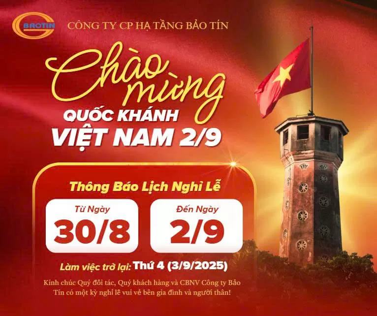 Thông báo lịch nghỉ lễ ngày Quốc Khánh 02/09/2025